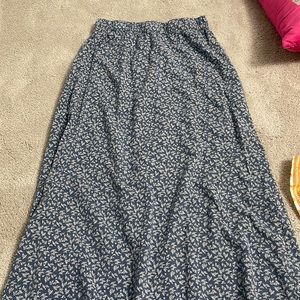 Brandy melville long midi blue skirt